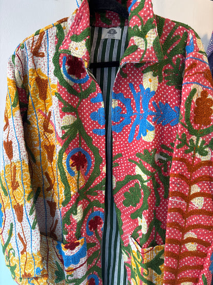 Lange katoenen Kantha