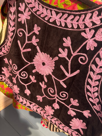 Gilet fluweel suzani-ruim