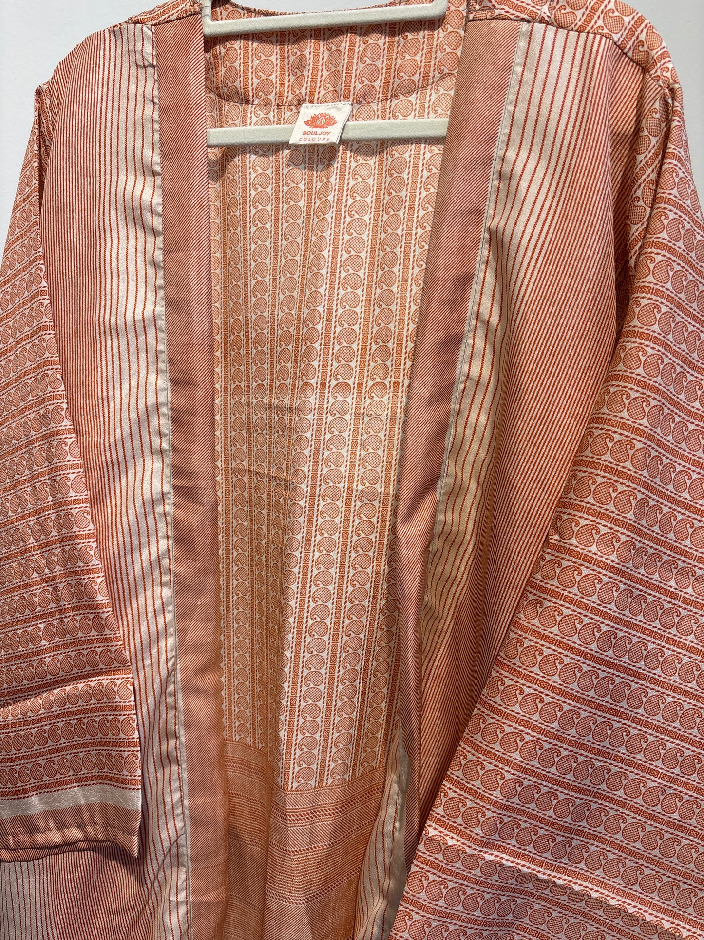 Zijden kimono halflang
