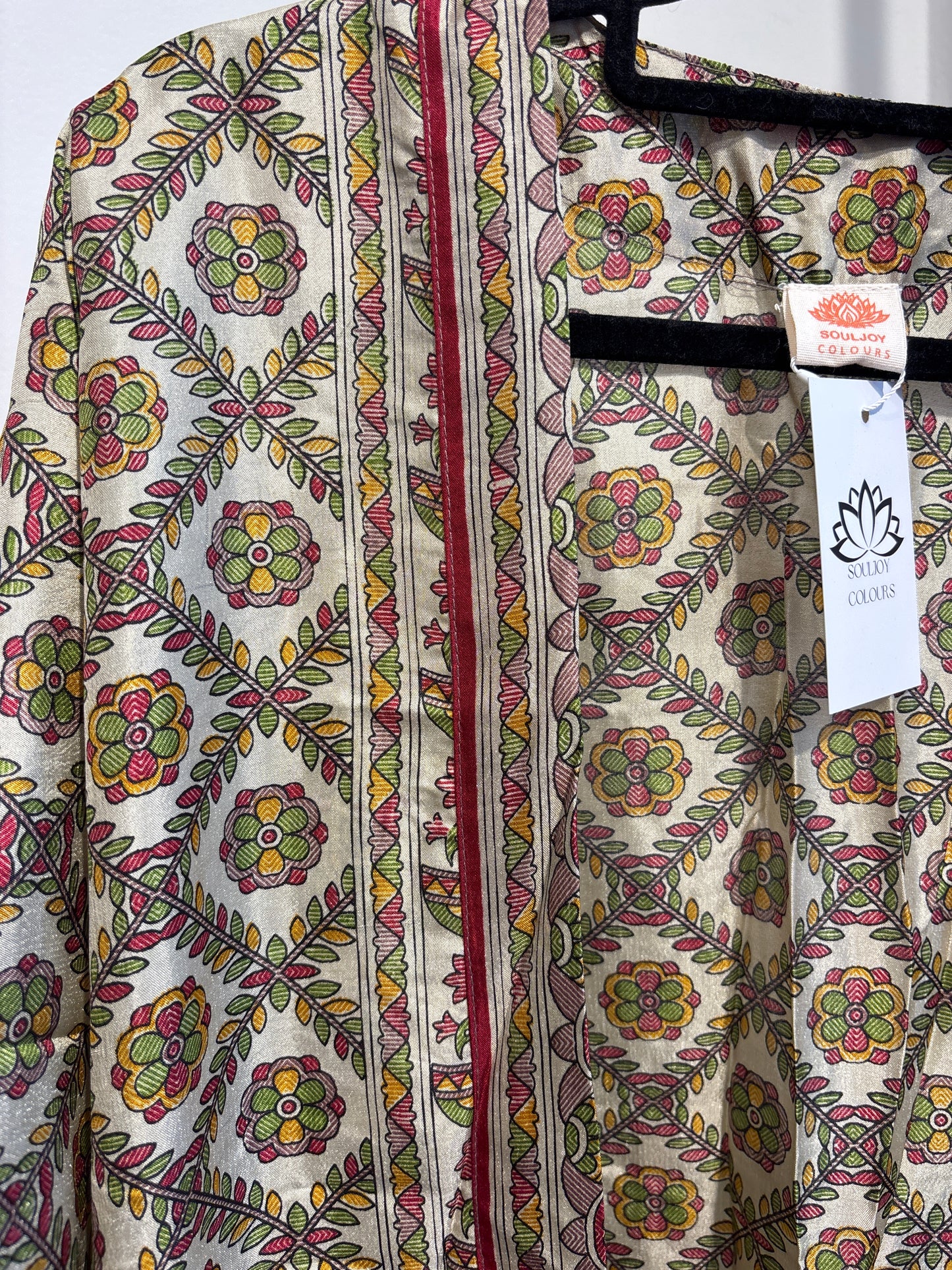 Recycled silk kimono lang