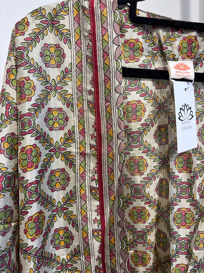 Recycled silk kimono lang