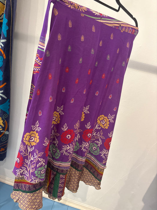Rok wikkel recycled sari