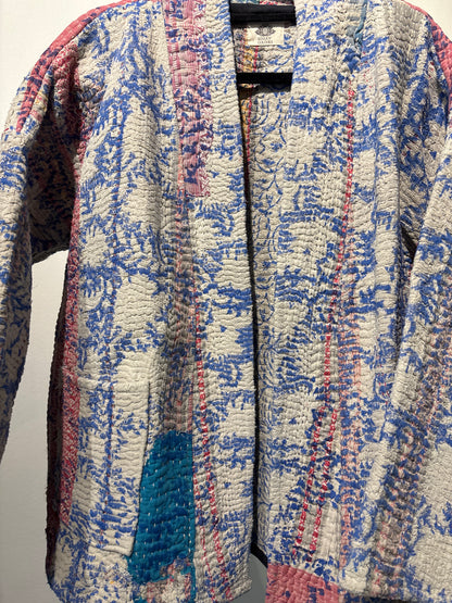 Kantha Blockprint jas-2 kanten