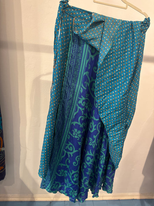 Rok wikkel recycled sari