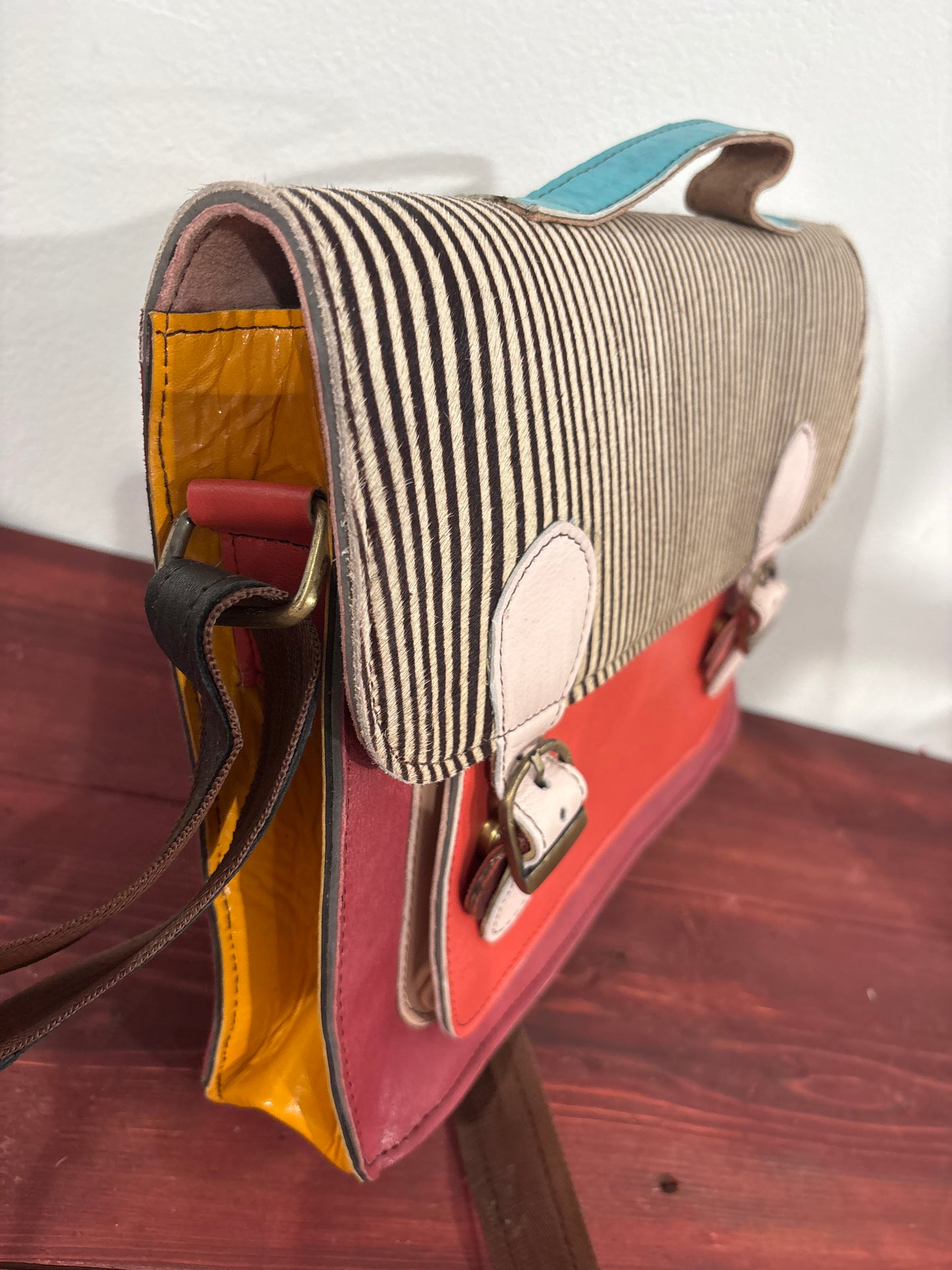 Tas van recycled leer