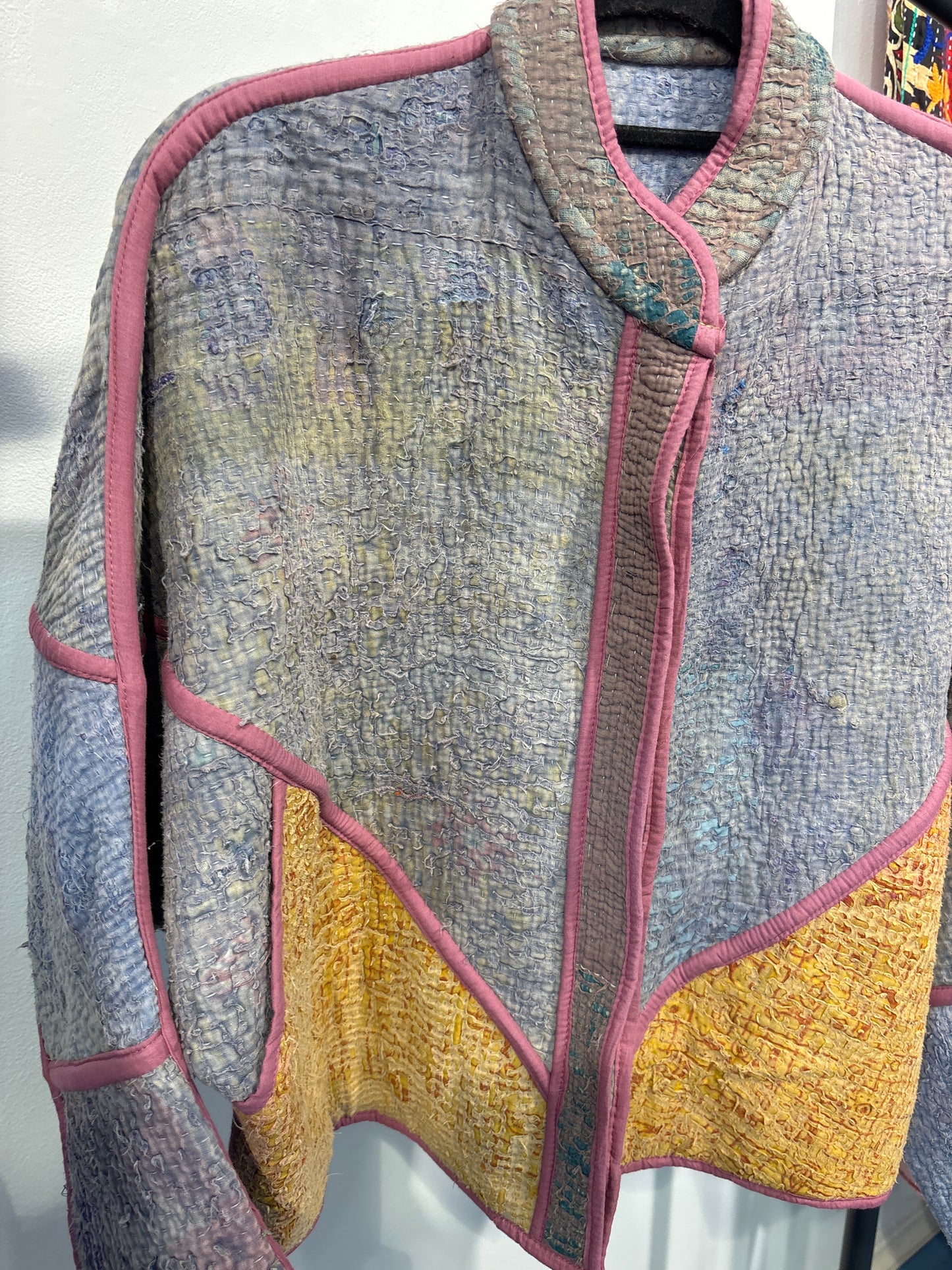 Kantha jas- met foutjes achterpand