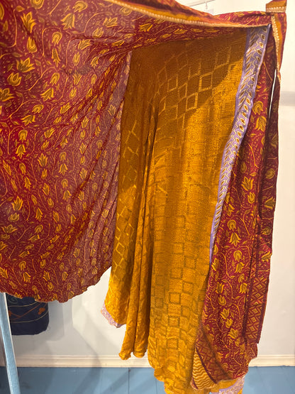 Rok wikkel recycled sari