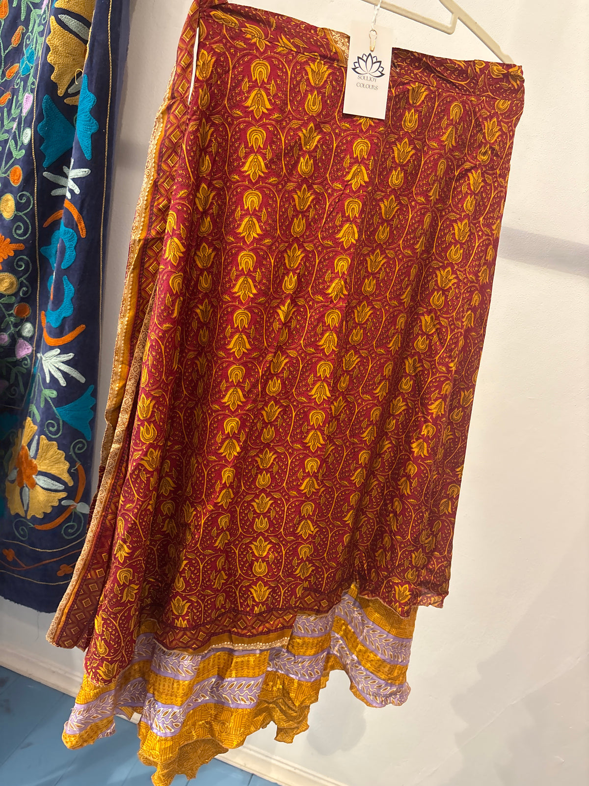 Rok wikkel recycled sari