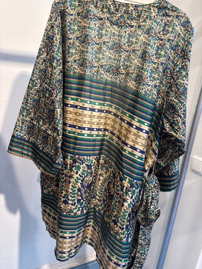 Zijden kimono halflang