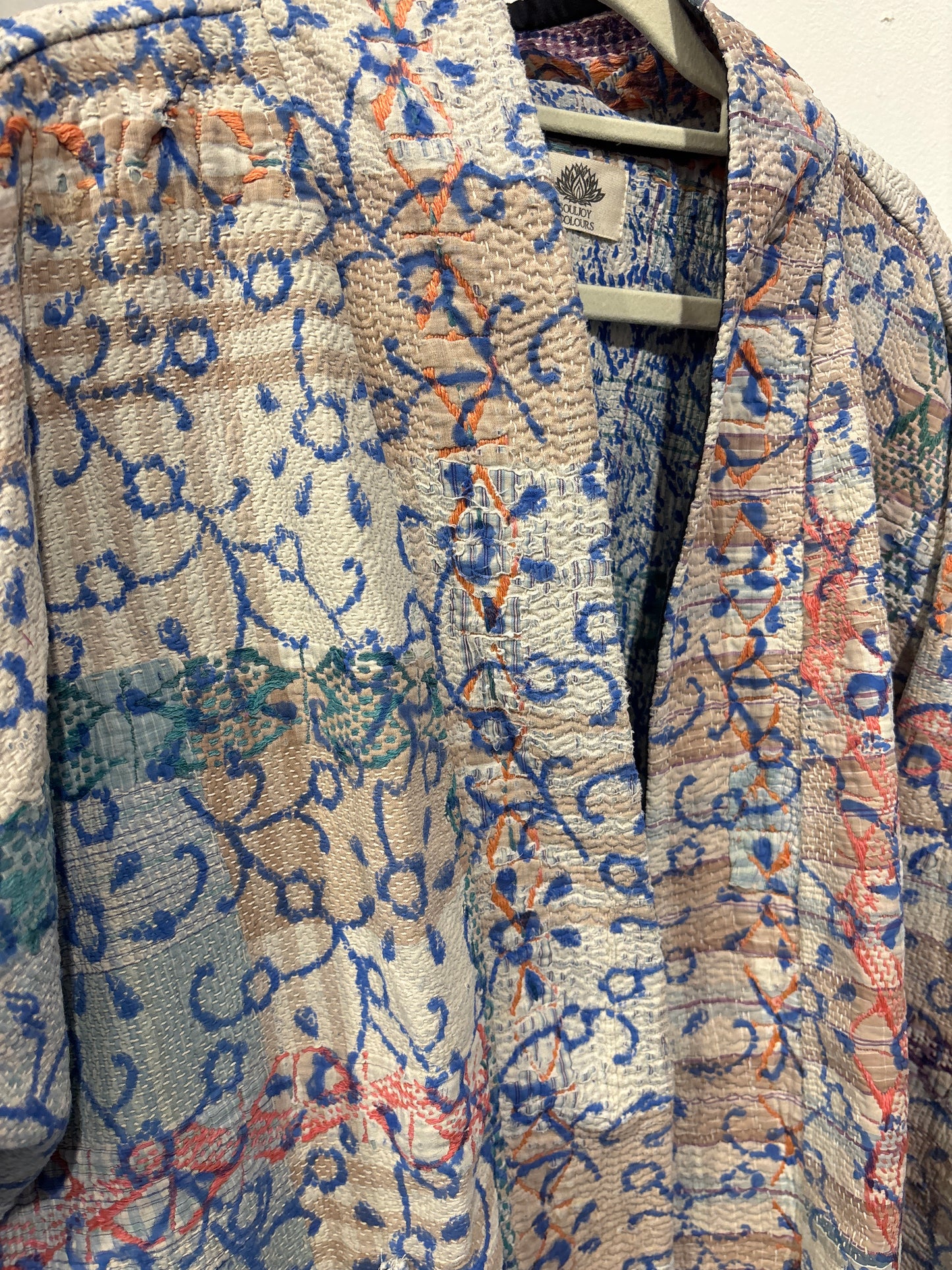 Kantha Blockprint jas-2 kanten