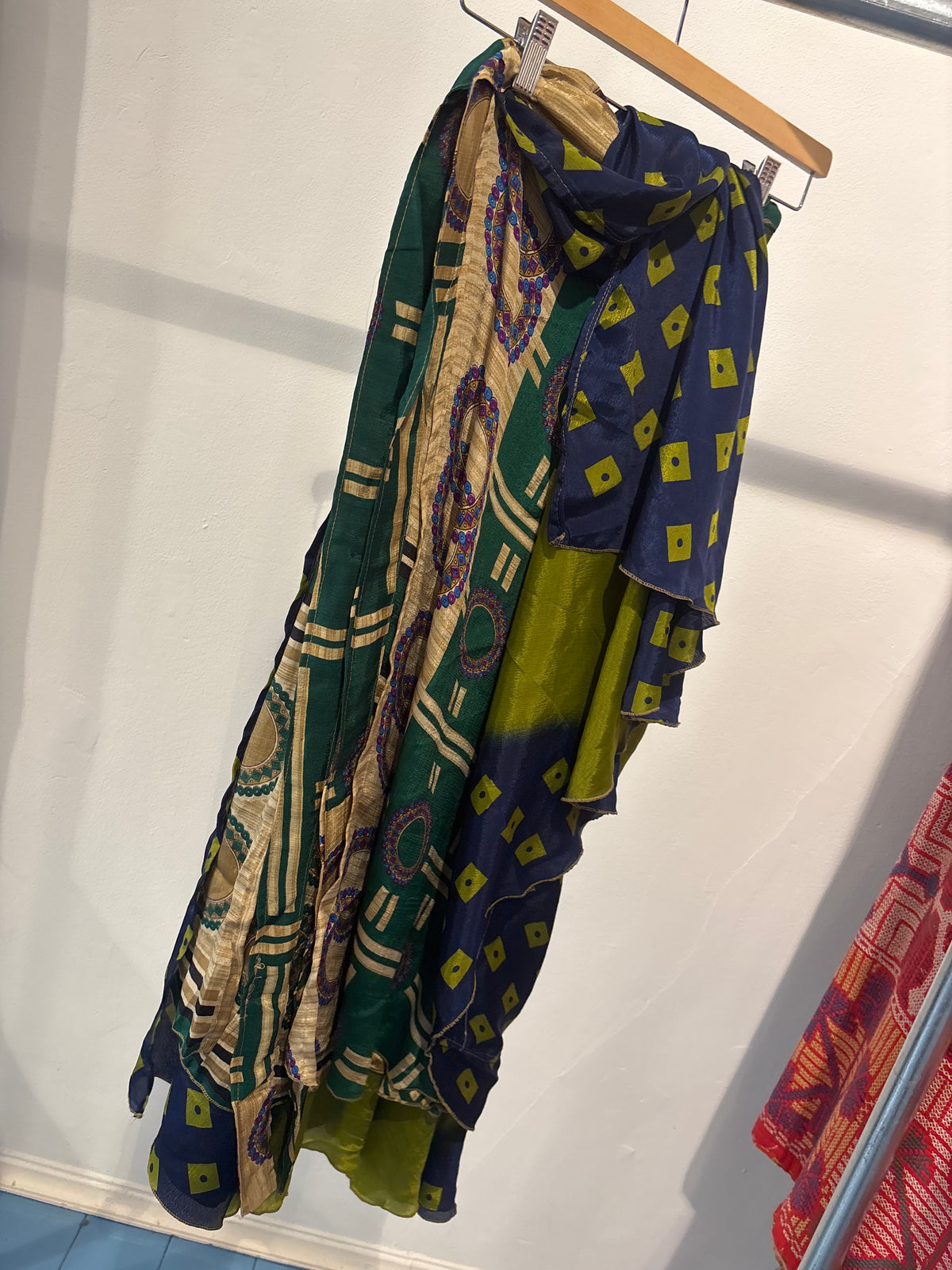 Rok wikkel recycled sari