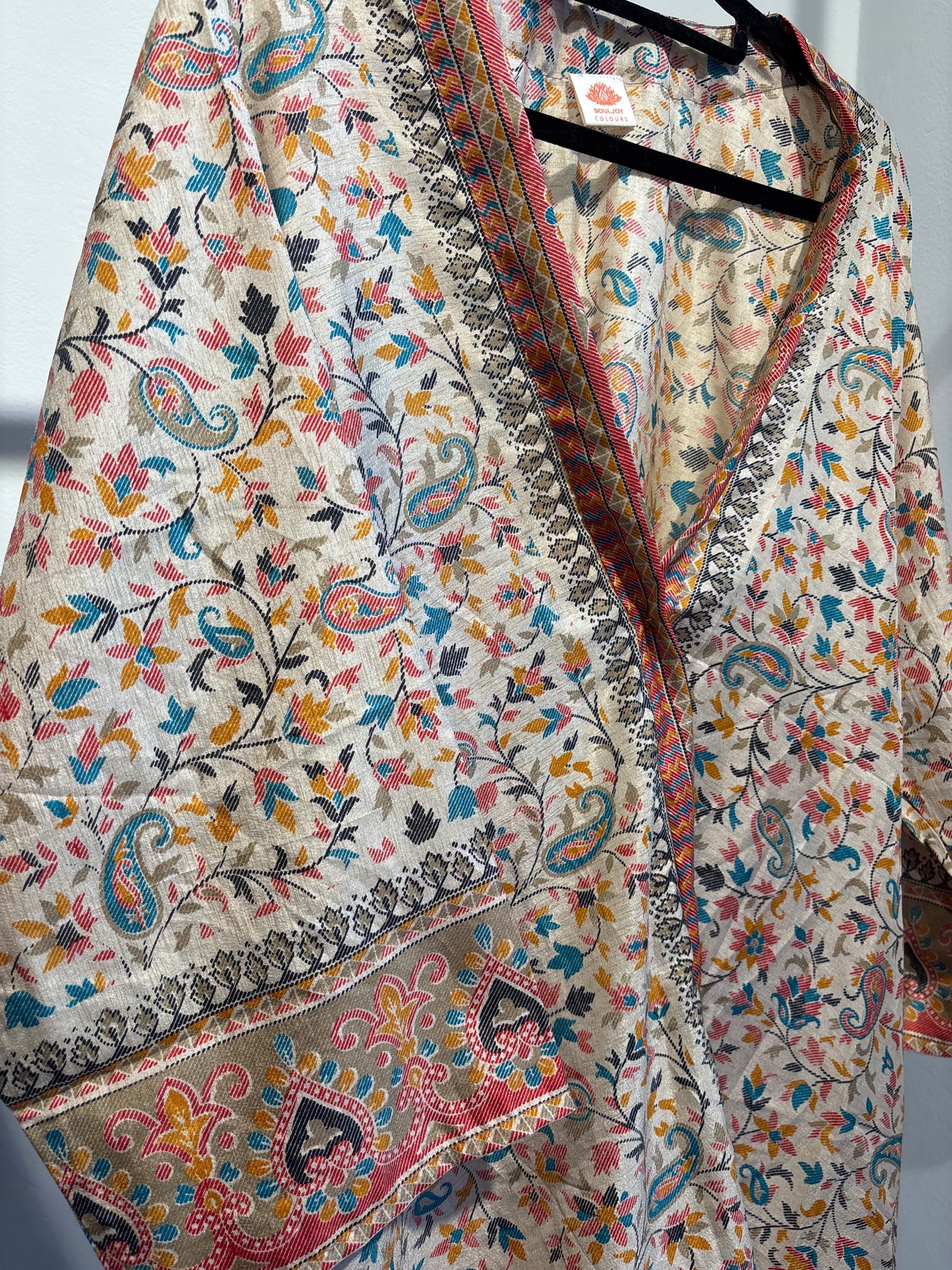 Zijden kimono halflang