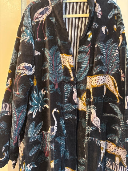 Fluwelen kimono- groot