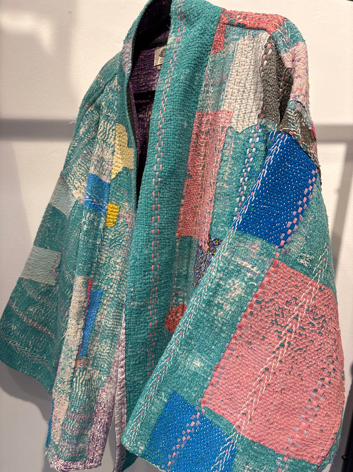 Kantha Blockprint jas-2 kanten