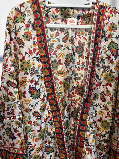 Zijden kimono halflang