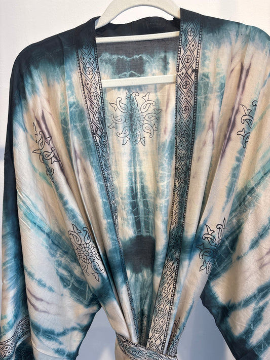Kimono tie dye halflang