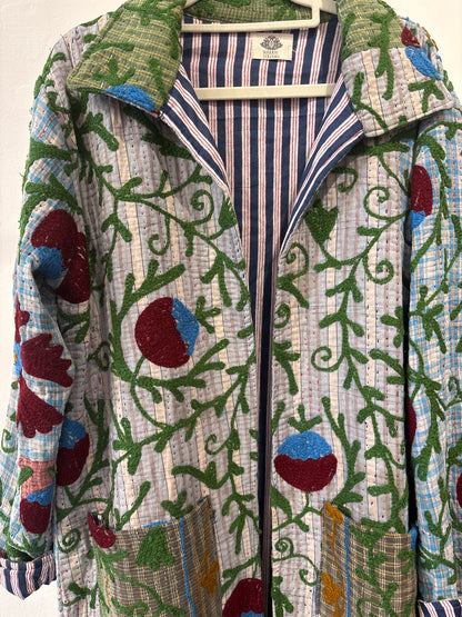 Lange katoenen Kantha