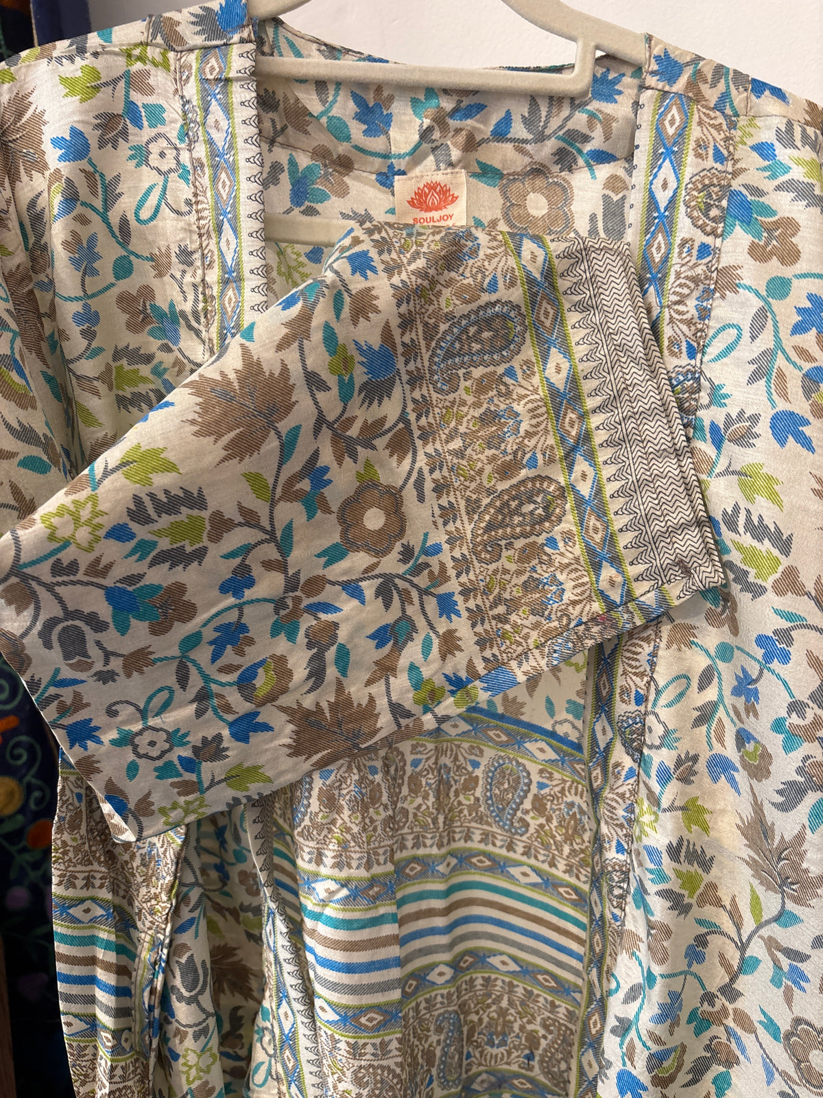 Zijden kimono halflang