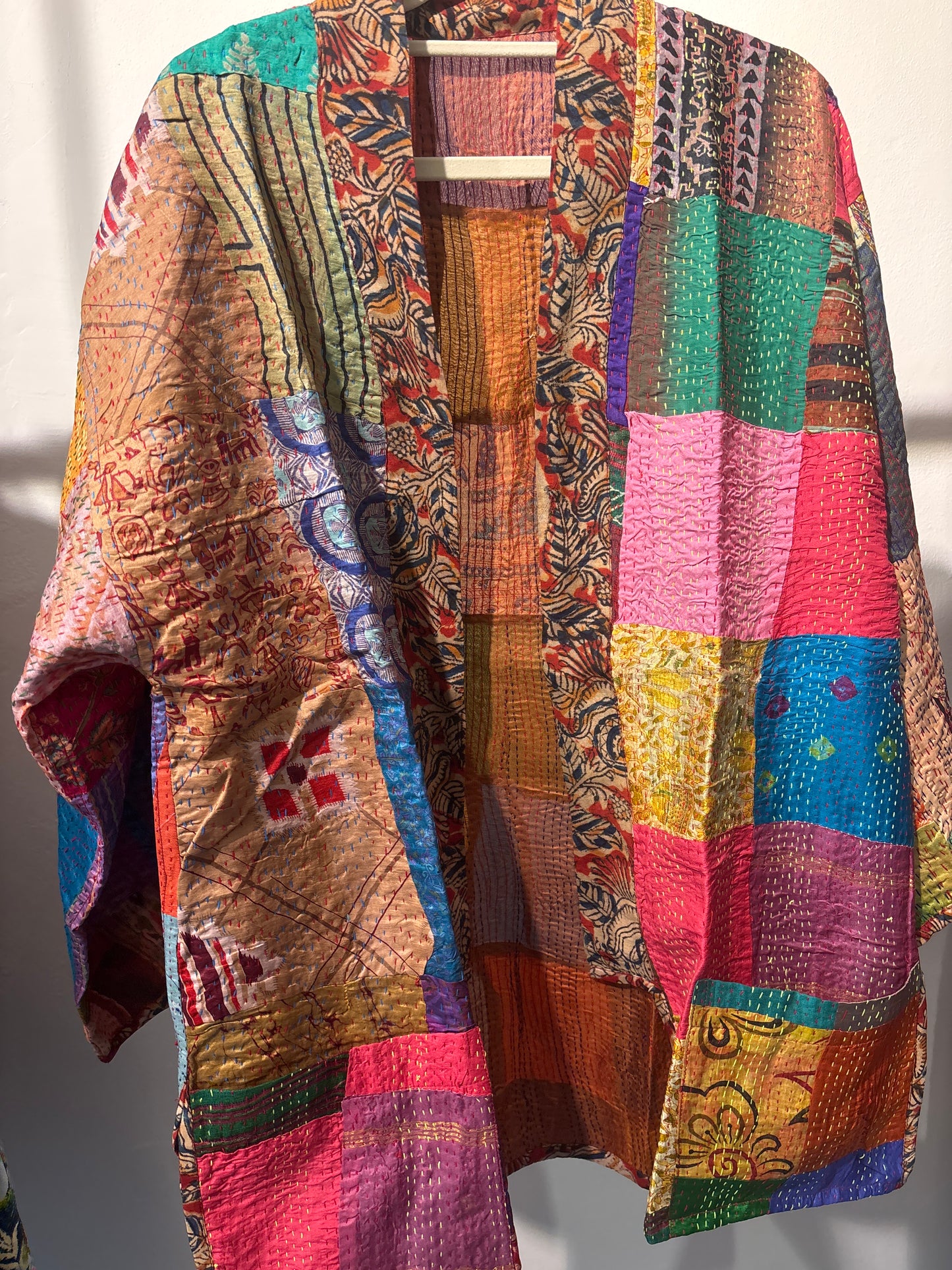 Zijden Kantha kimono jas