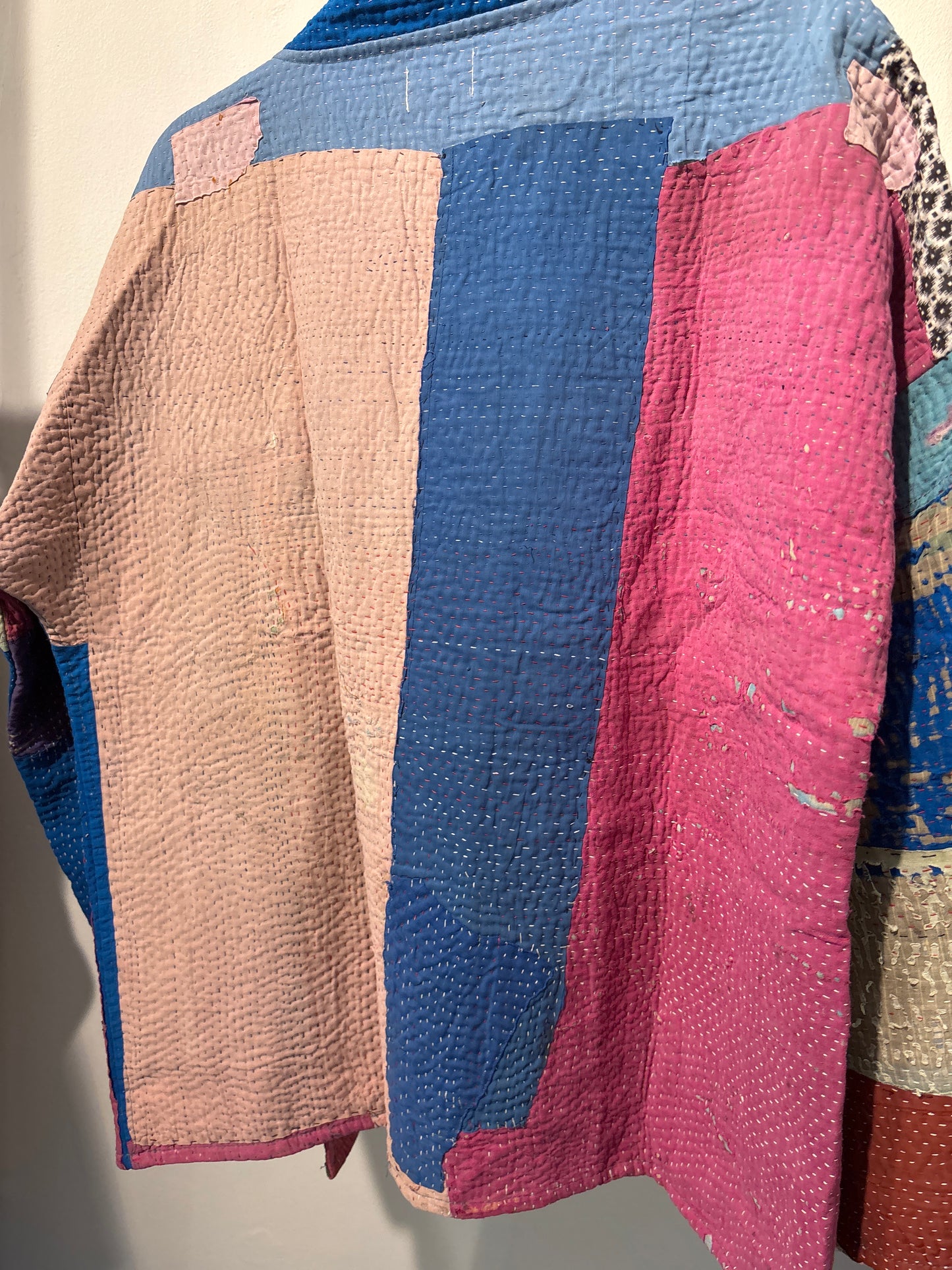 Kantha Blockprint jas-2 kanten