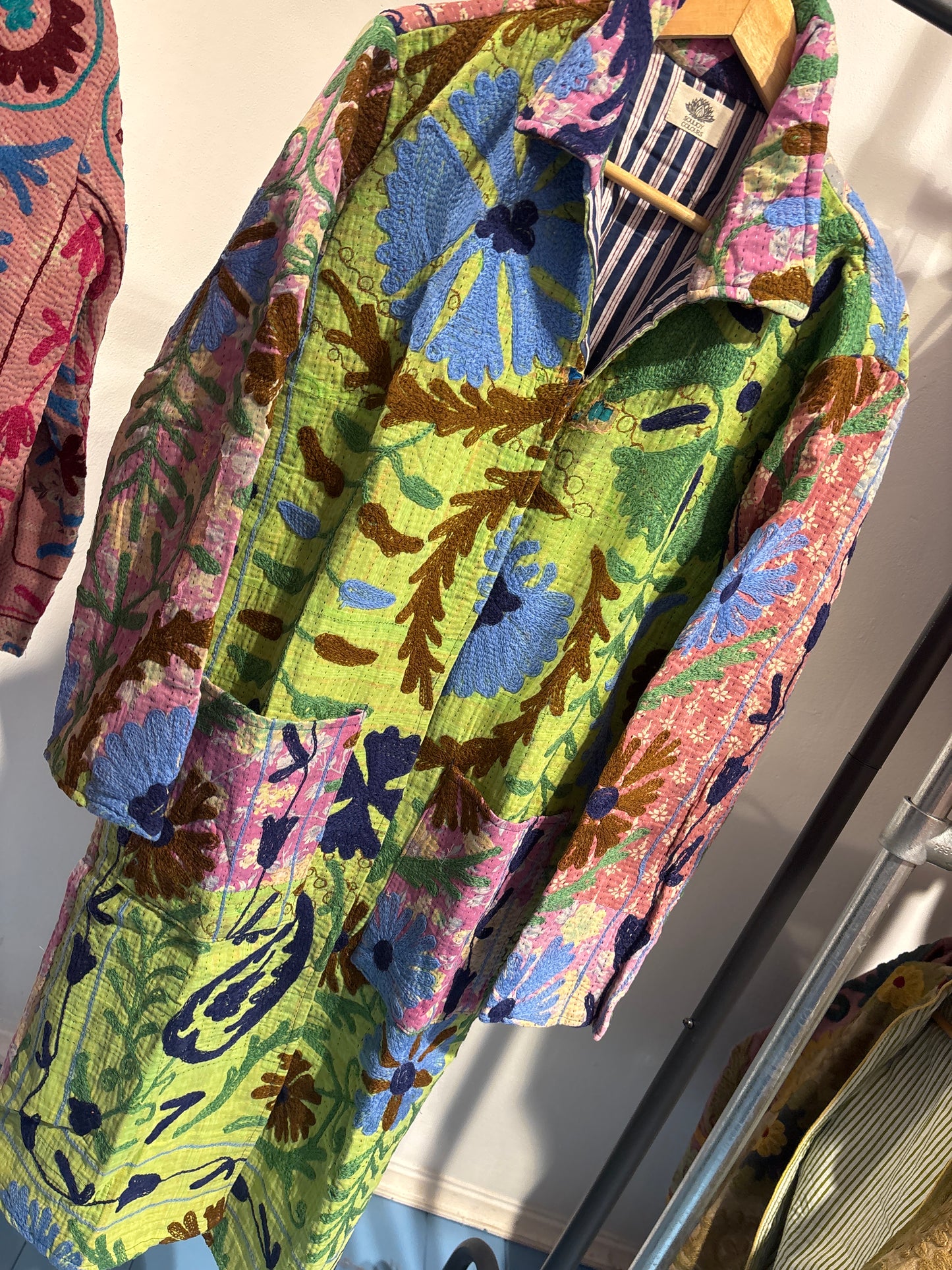Lange katoenen Kantha