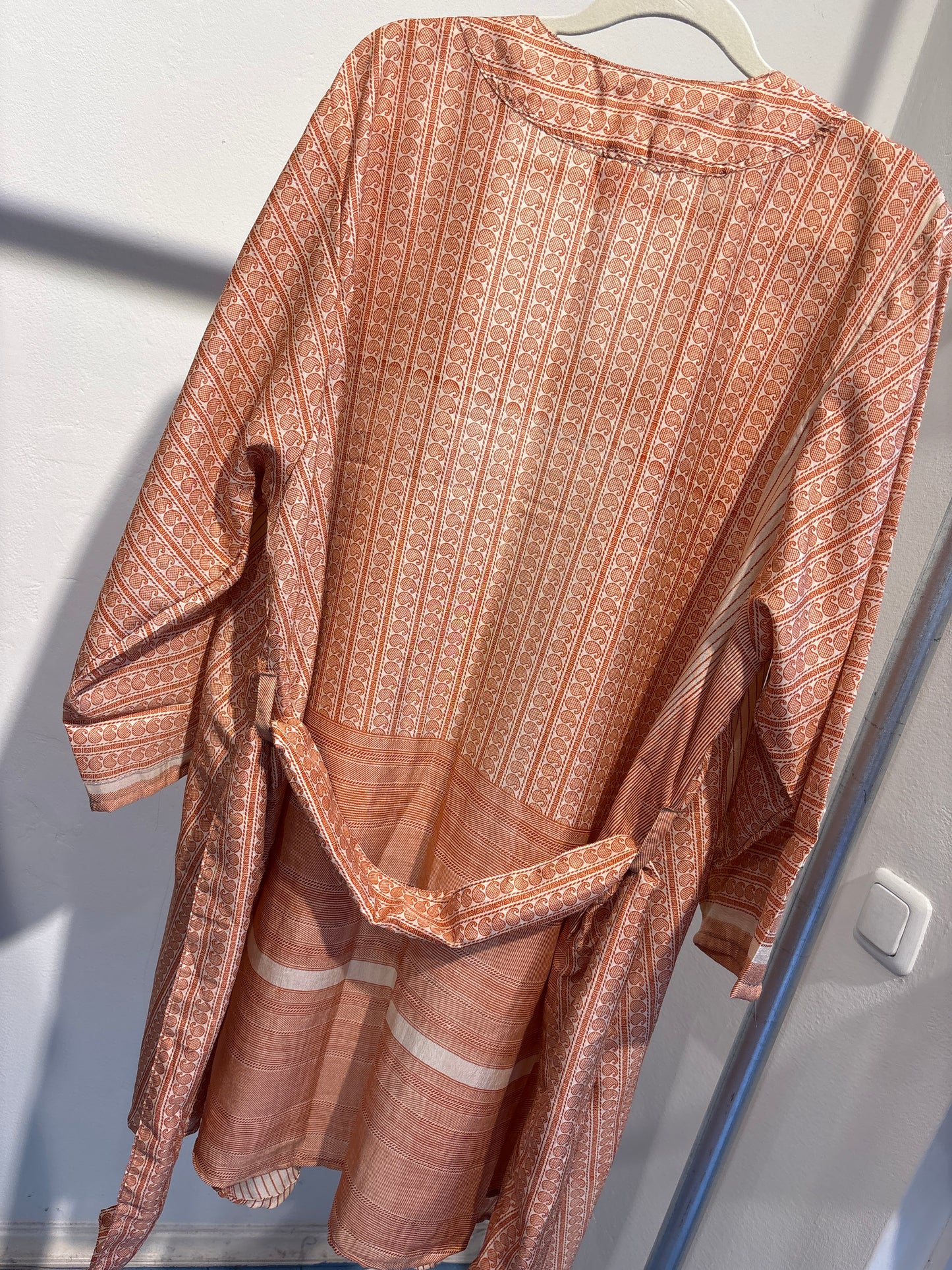 Zijden kimono halflang