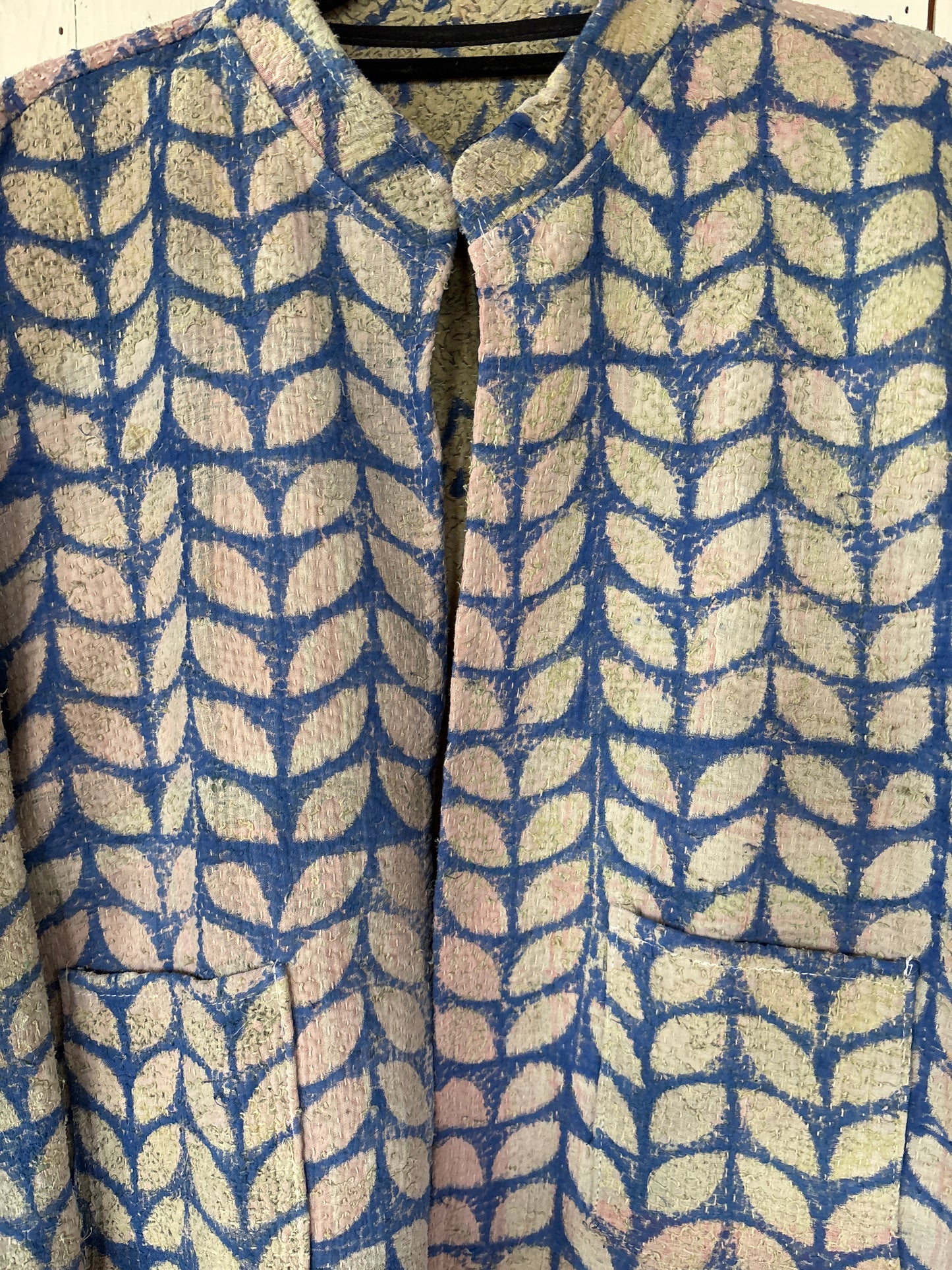 Kantha Blockprint jas - 2 kanten