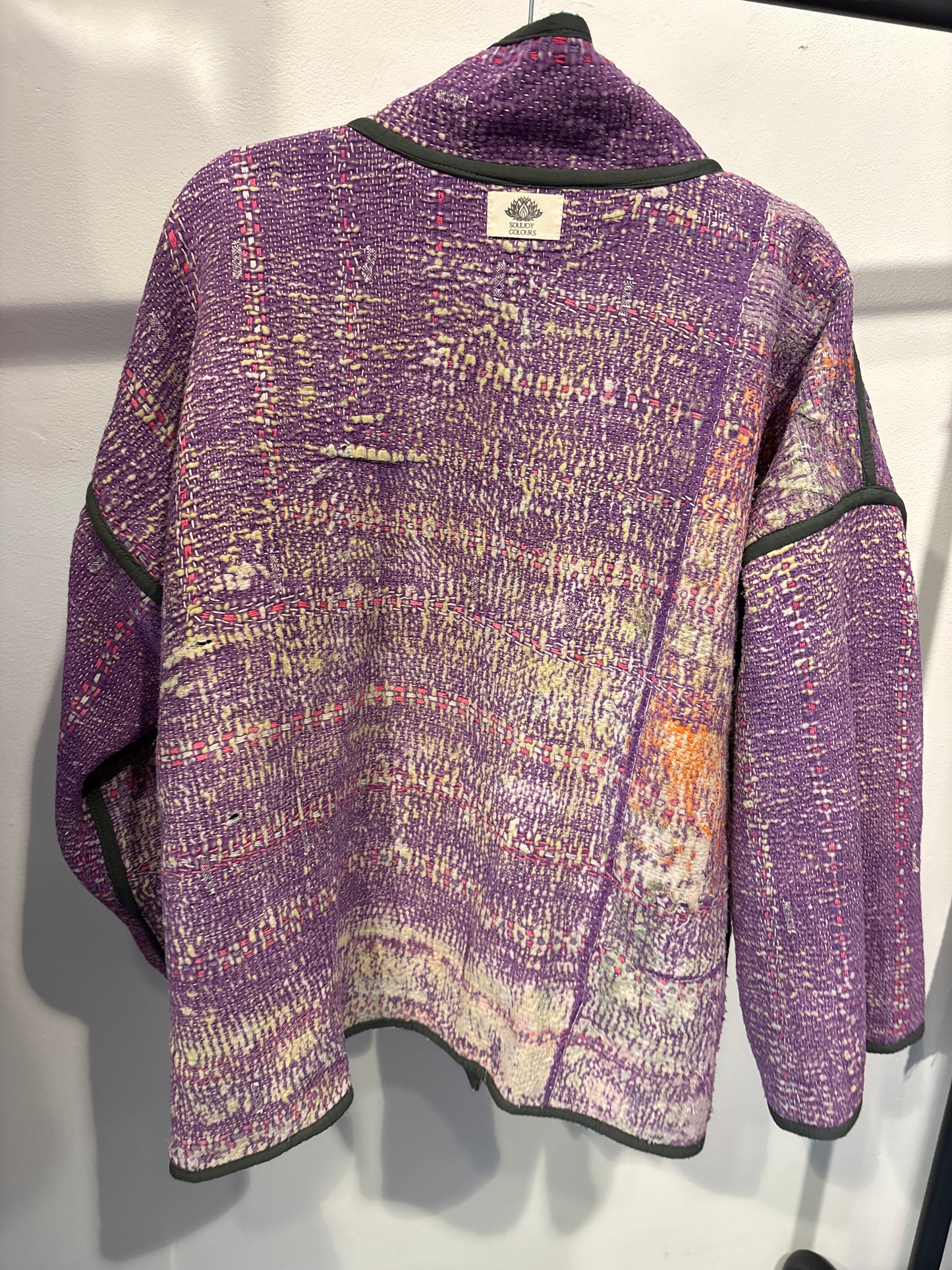 Kantha Blockprint jas-2 kanten