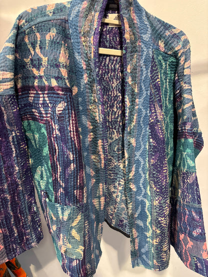 Kantha Blockprint jas-2 kanten