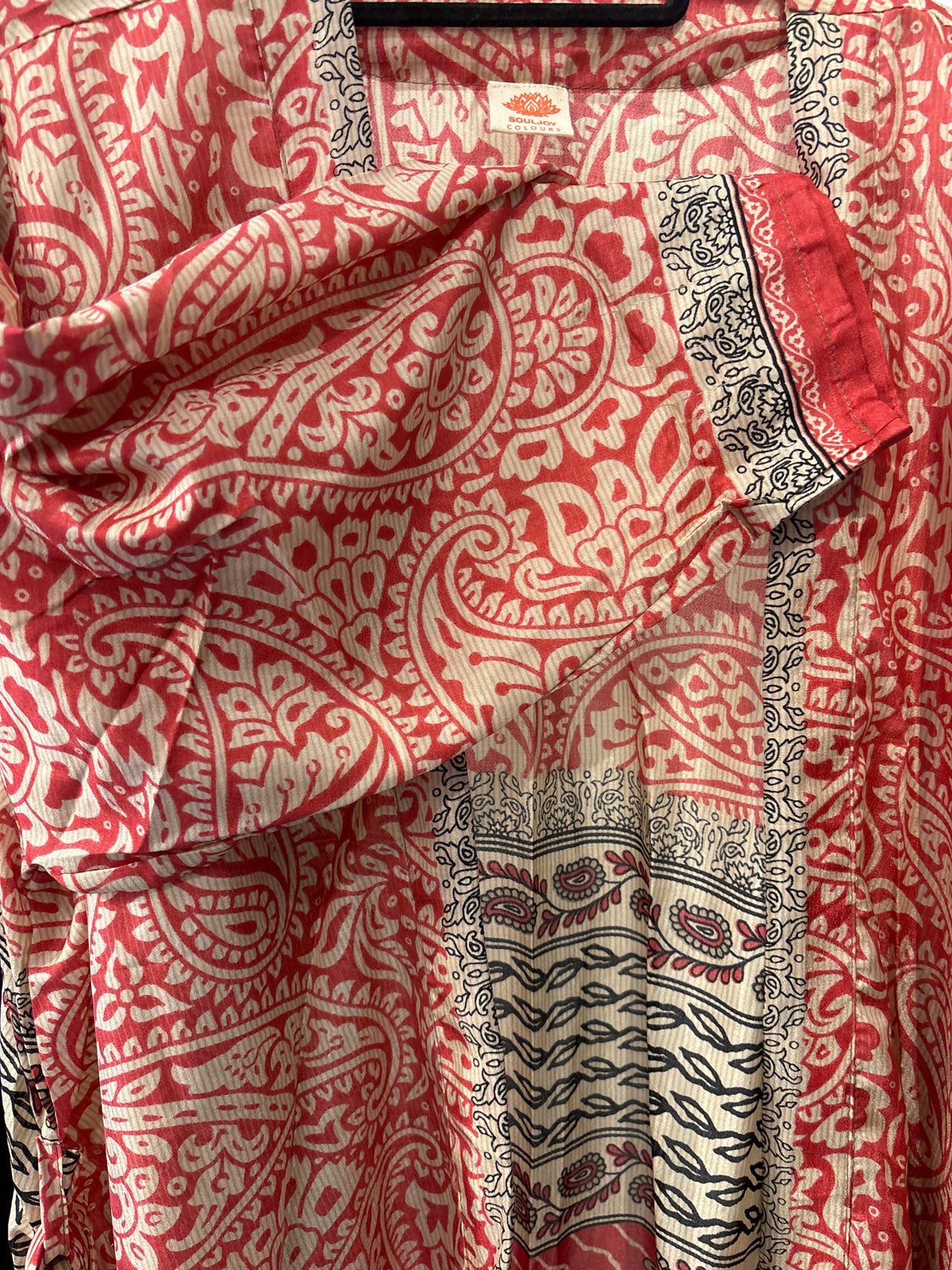 Zijden kimono halflang