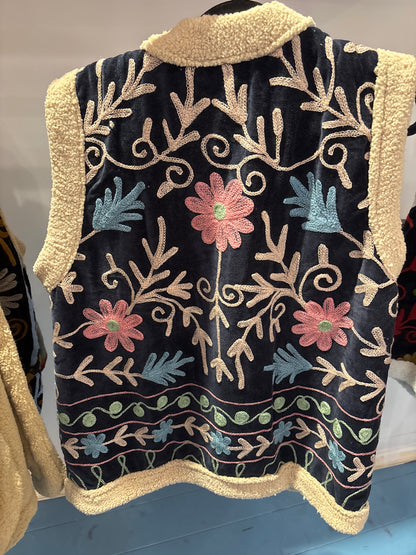 Gilet fluweel gevoerd