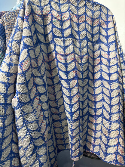 Kantha Blockprint jas-2 kanten l