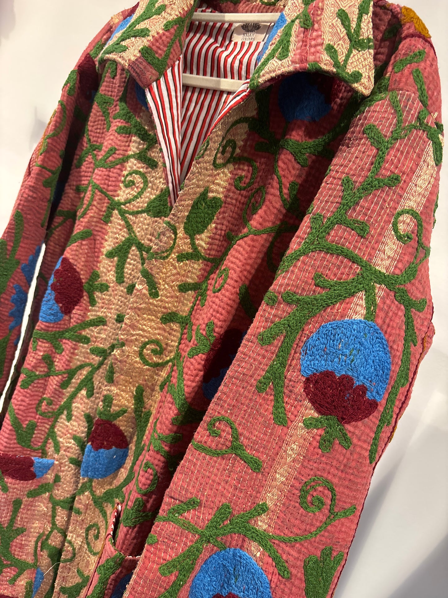 Lange katoenen Kantha