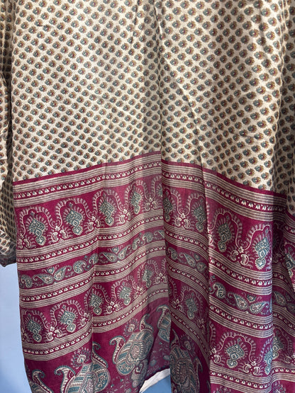 Zijden kimono halflang