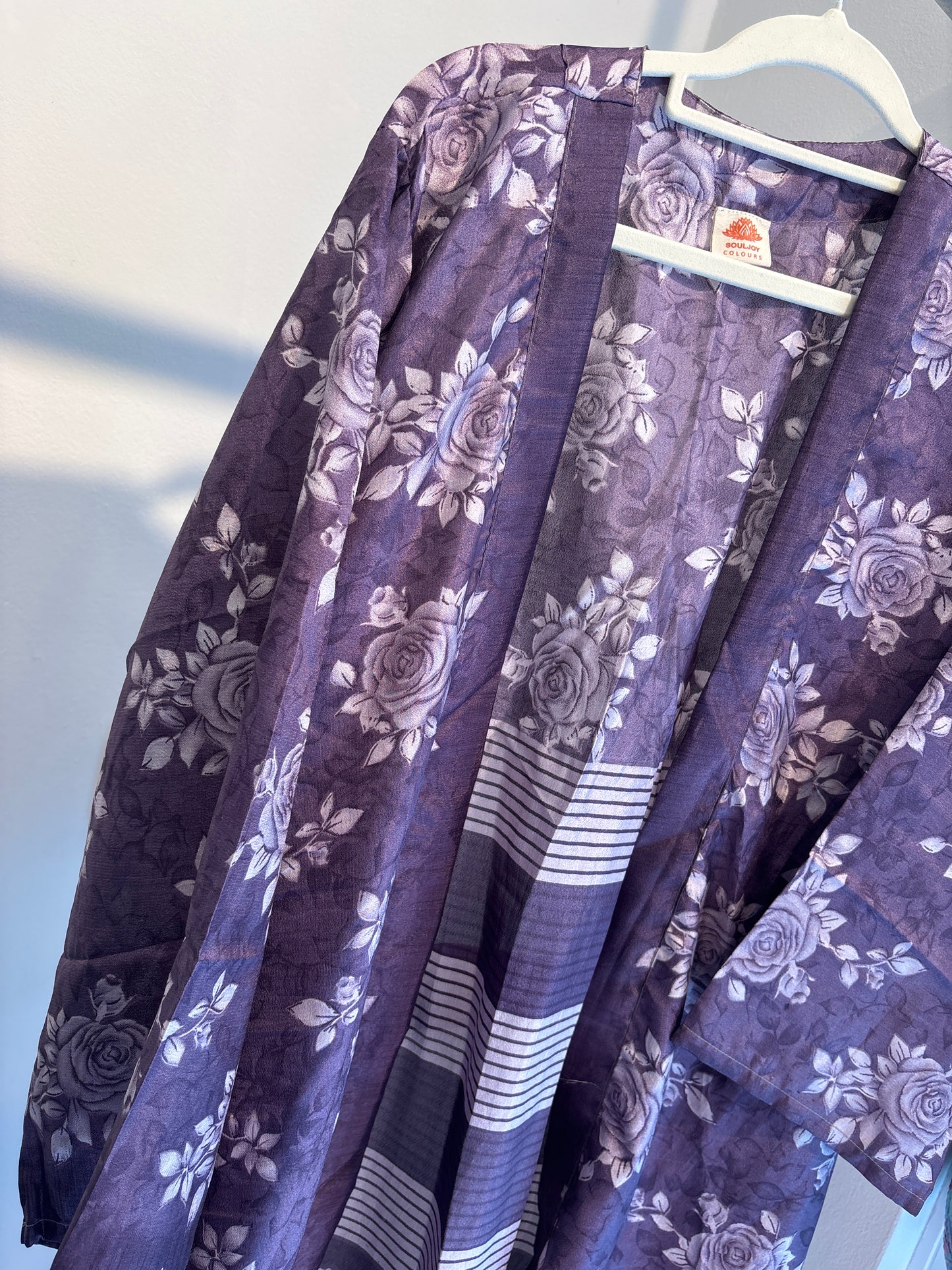 Zijden kimono halflang
