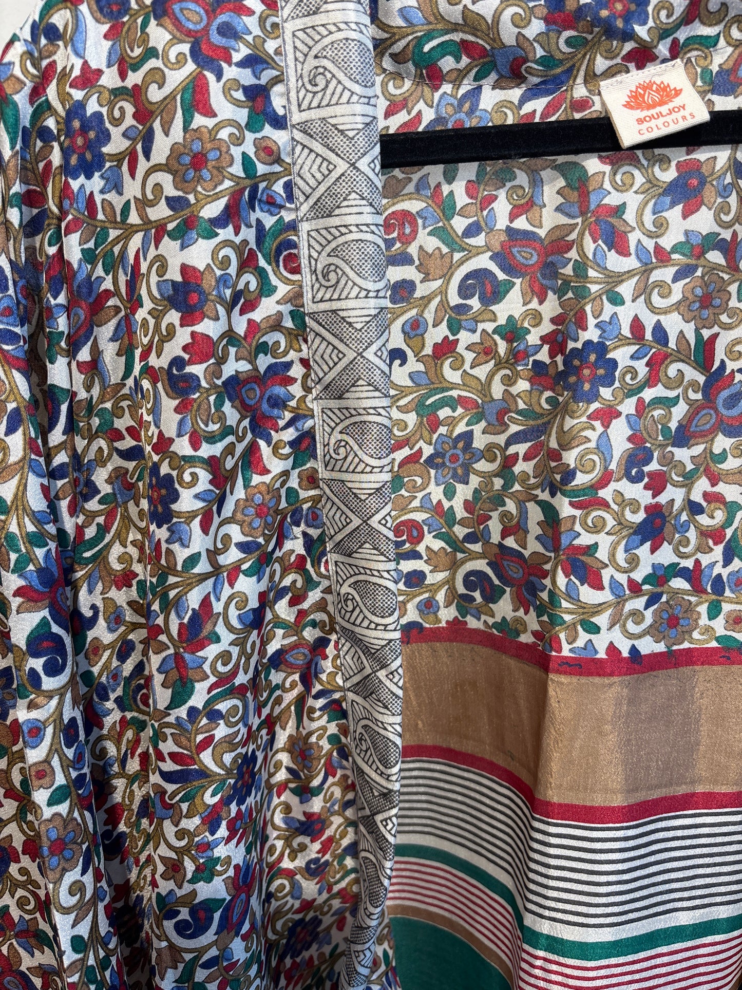 Zijden kimono halflang