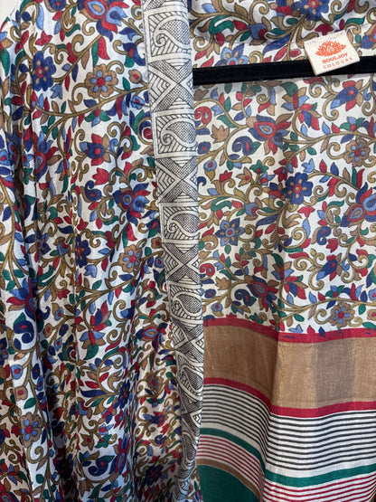 Zijden kimono halflang