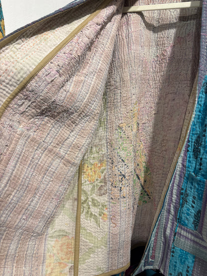 Kantha Blockprint jas-2 kanten