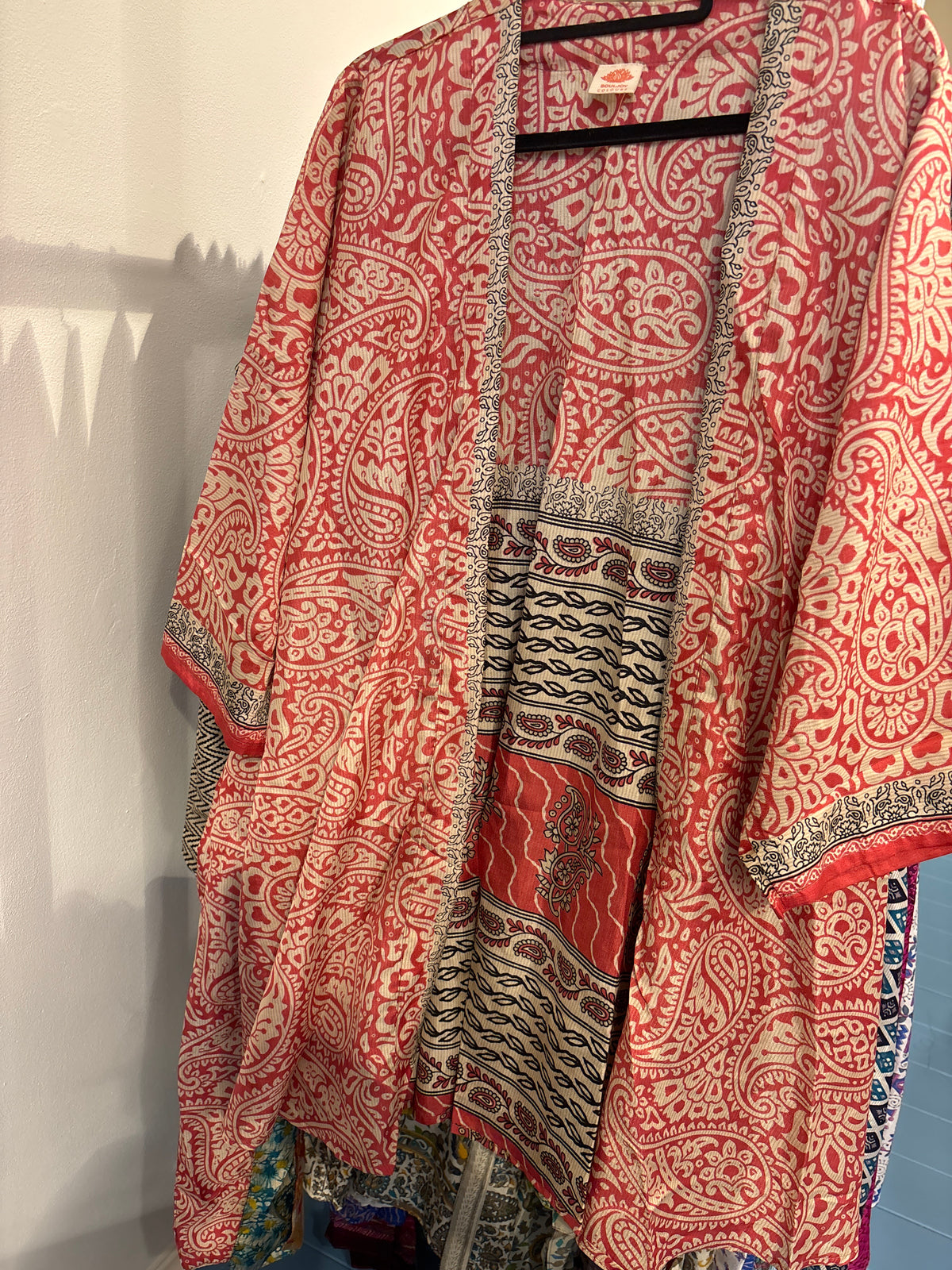 Zijden kimono halflang