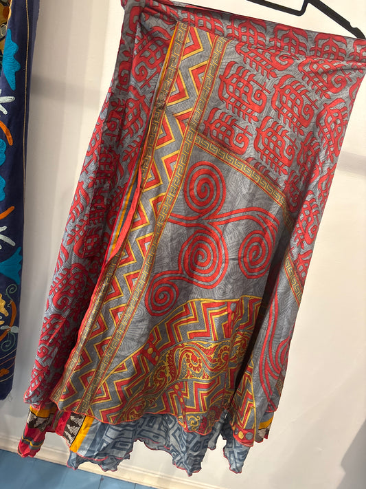Rok wikkel recycled sari