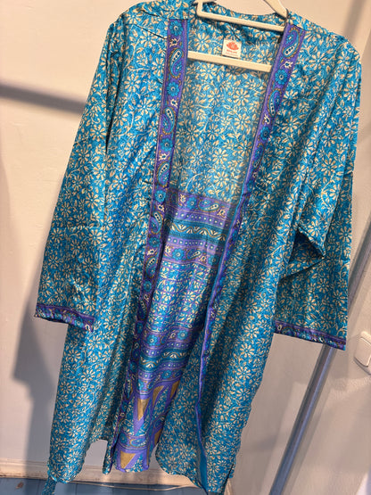 Zijden kimono halflang