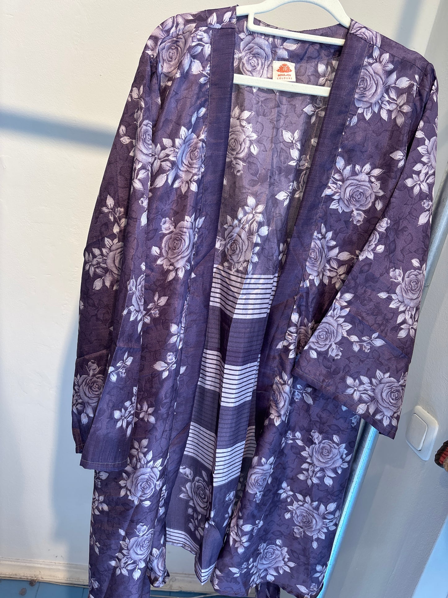 Zijden kimono halflang