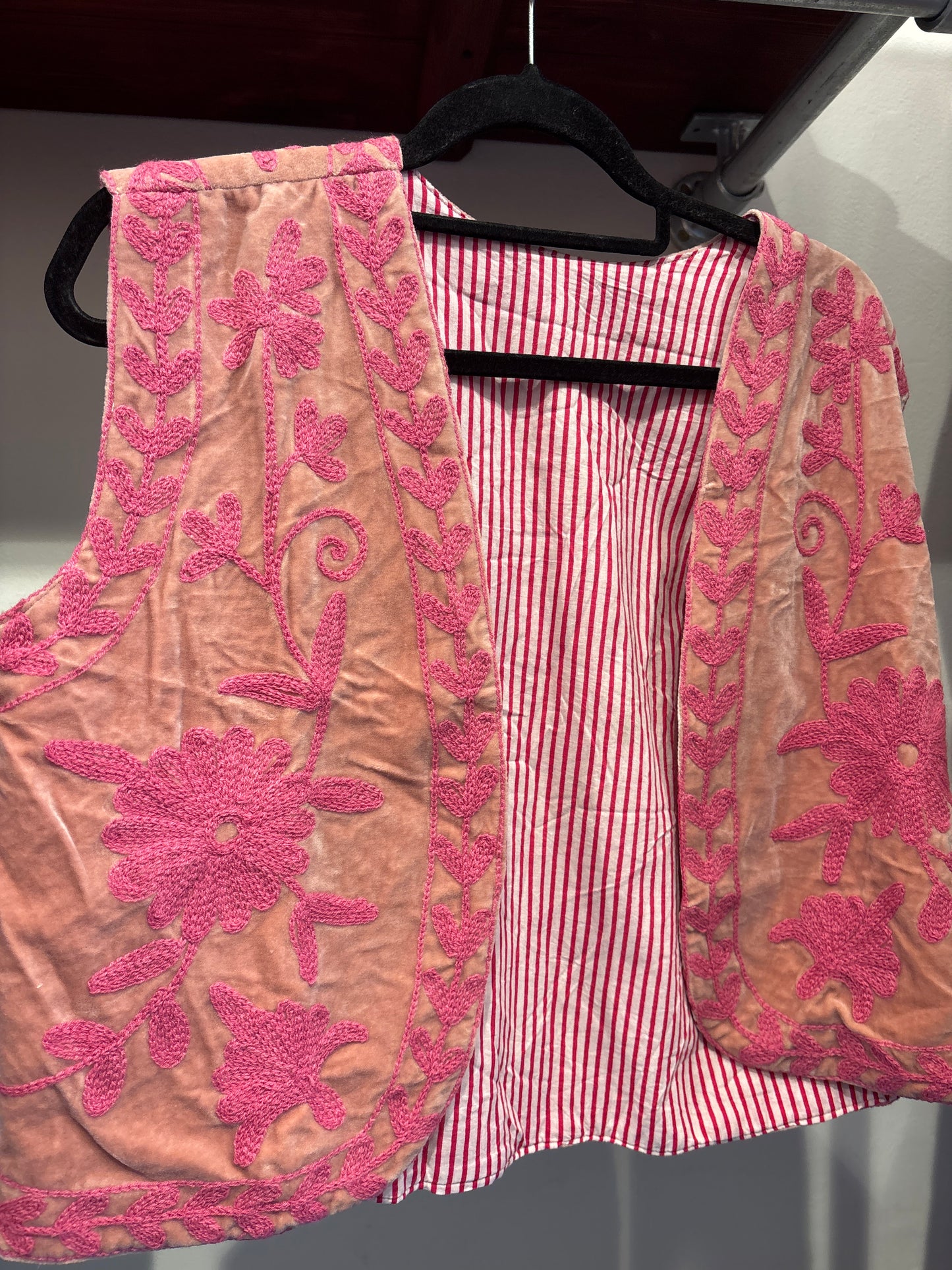 Gilet fluweel suzani-ruim