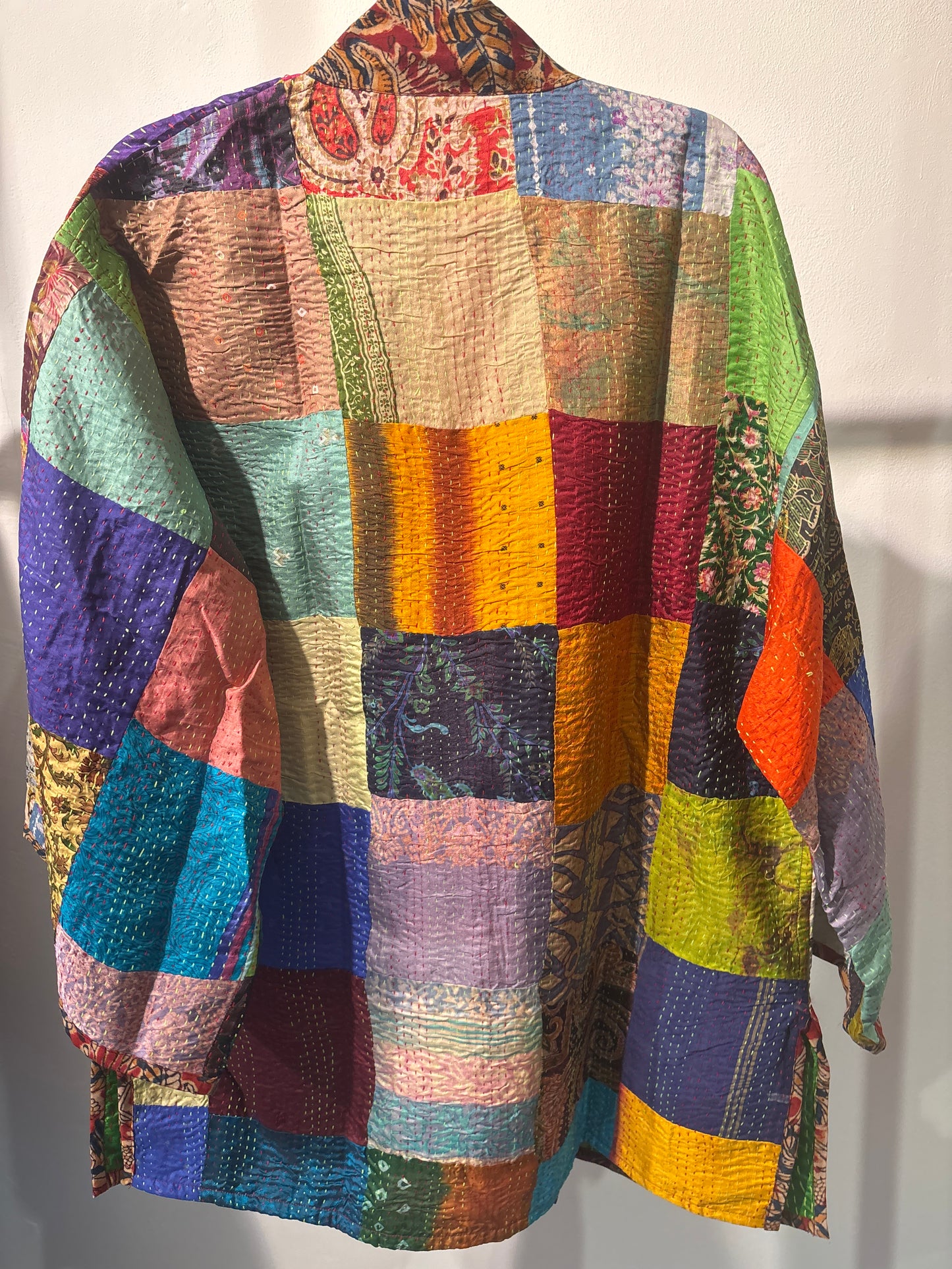 Zijden Kantha kimono jas
