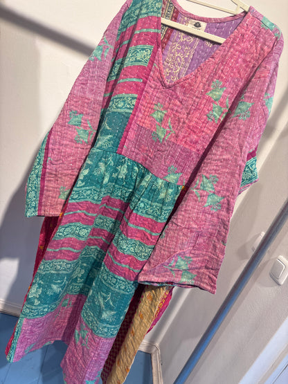 Kantha jurk lang- groot