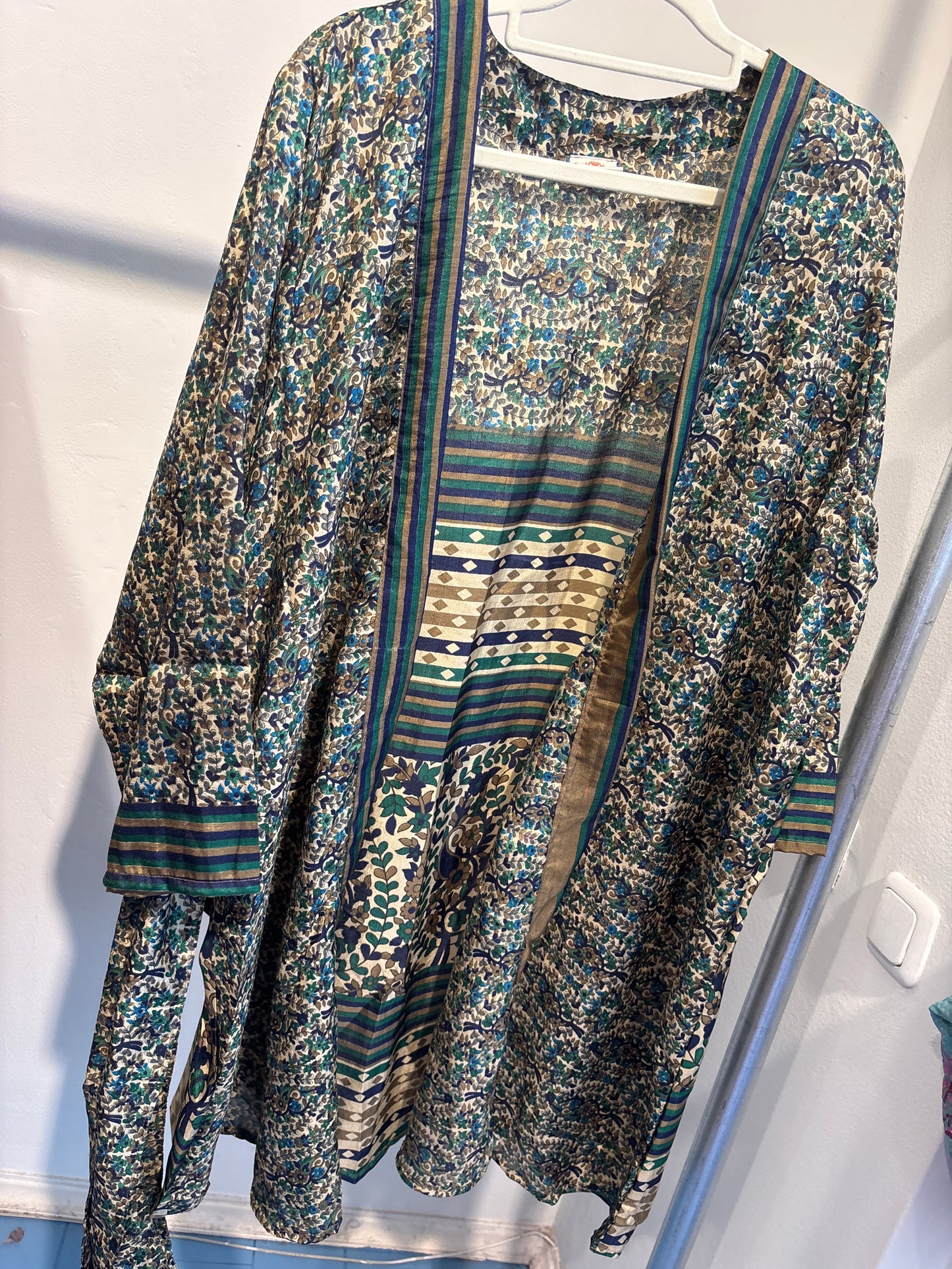 Zijden kimono halflang