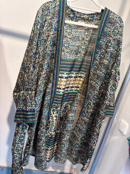 Zijden kimono halflang