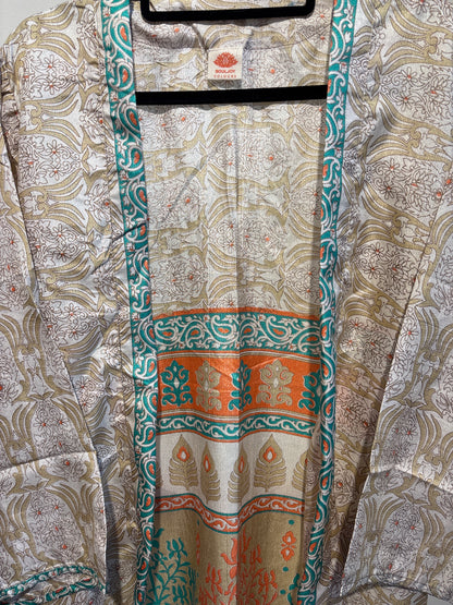 Zijden kimono halflang