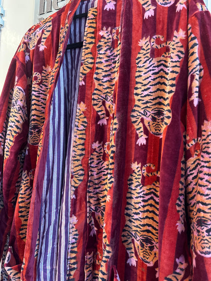 Fluwelen kimono- groot