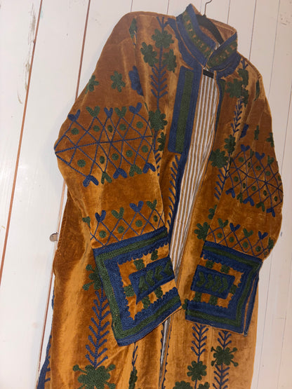 Lange suzani jas cognac3